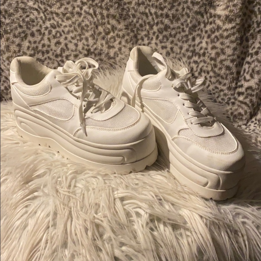 Platform White Sneakers